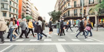 Generic crowded street