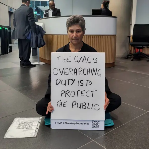 Diana Warner GMC Protest Pic