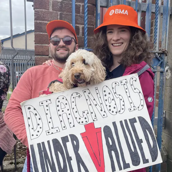 Sybil The Dog With Stephen Ramsay (Left)