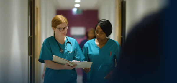 Doctors in corridor