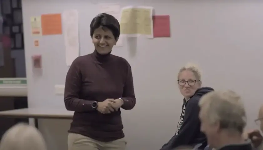 Farnaaz Sharief facilitating