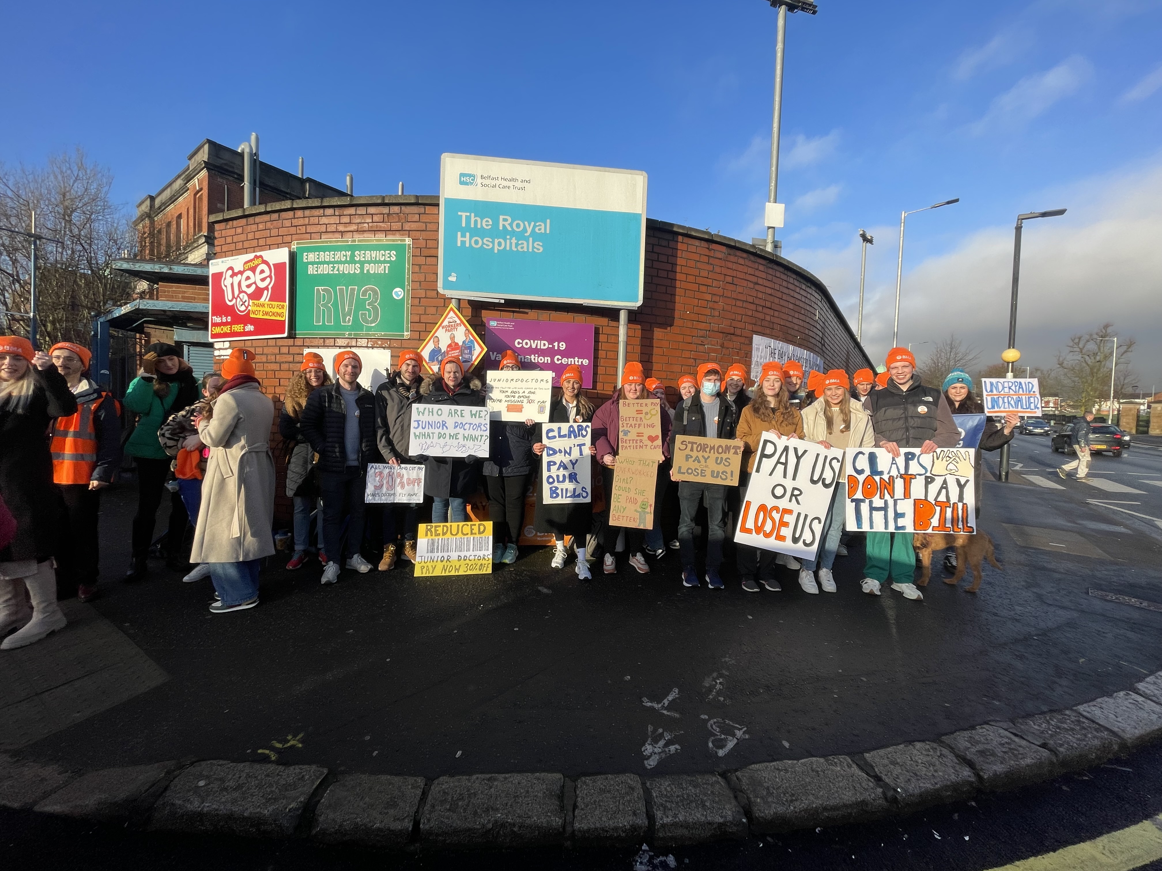 Junior doctors IA Northern Ireland Belfast March 2024