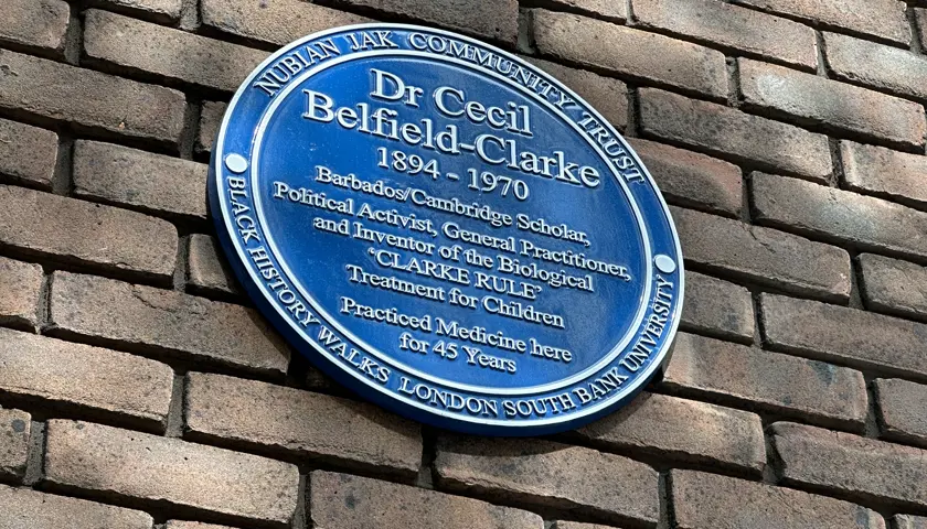 Dr Cecil Belfield Clarke Plaque