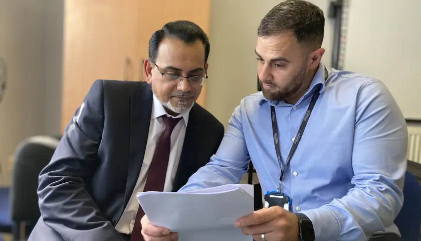 Dr Ahmad With Practice Manager Dav Singh